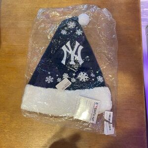 MLB Blue and White Santa Hat